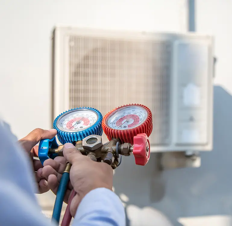 HVAC maintenance technician tools