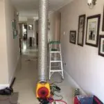 Air duct leakage equipment indoors