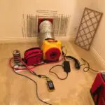 Air duct leakage equipment setup