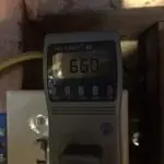 Electric watt meter reading 660