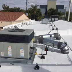 Commercial rooftop HVAC system